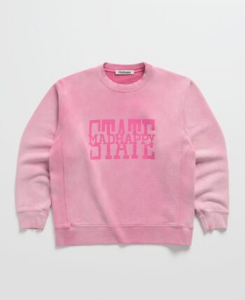 Madhappy State Crewneck Pink Sweatshirt