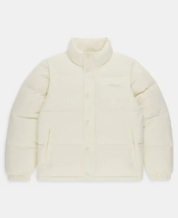 White Madhappy Cozy Puffer Jacket