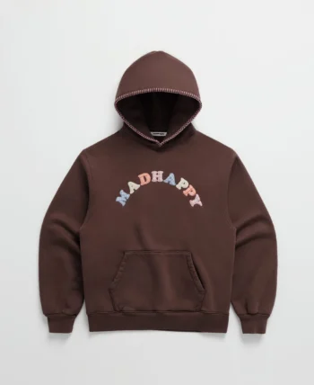 Plaid Cooper Fleece Hoodie Brown